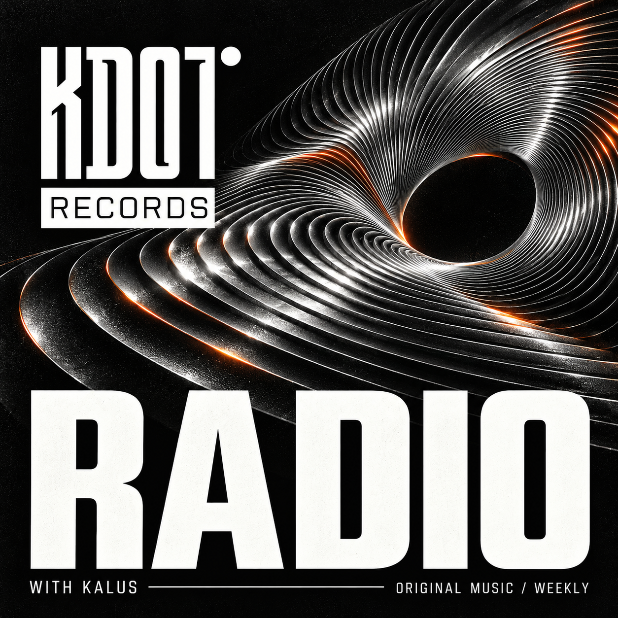 KDOT Radio with Kalus: the official black, silver and orange vortex cover